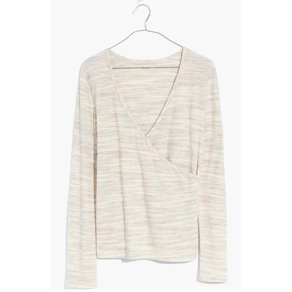 Madewell | Space Dye Faux Wrap Top